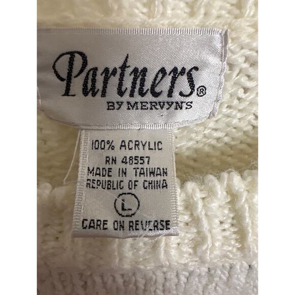 Vintage Partners by Mervyns Striped Knit Sweater Acrylic Blend Colorful‎ L - Picture 2 of 4